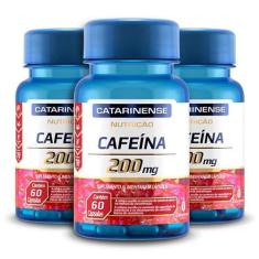 Kit 3 Cafeína 200Mg Catarinense Pharma 60 Cápsulas