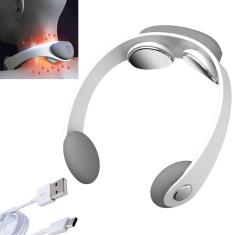 Massageador Impulsos Eletrico Pescoço Cervical 5 Modos Coluna Ombro Costas Massagem