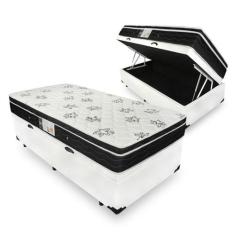 Cama Box Com Baú Solteiro + Colchão De Molas - Ortobom - Physical Nano