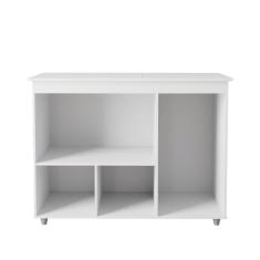 Balcão Multiuso Para Forno Micro-ondas Liza Branco - Moblis