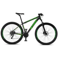 Bicicleta Aro 29 KRW Alumínio 27 Vel Freio a Disco Hidráulico e Trava 