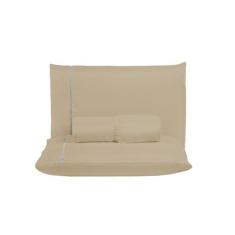 Kit jogo Lençol King 3 Peças 400 Fios Ponto Palito Conjunto Cama Box 4