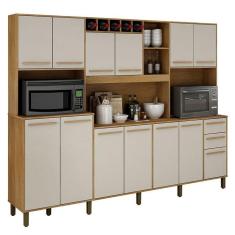 Armário De Cozinha ágata Cinamomo Off White - Valdemóveis