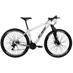 Bicicleta Aro 29 Ksw Xlt 24v Disco Câmbios Index Cor:Branco;Tamanho do quadro:21 ";