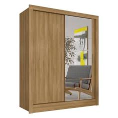 Guarda Roupa Solteiro Com Espelho Nanda 2 Pts Boreal - M. Arapongas Boreal