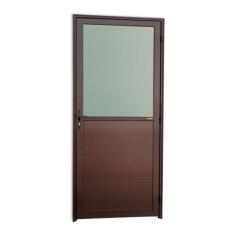 Porta Meia Lambril Meia Vidrão Super 25 Vidro Boreal Abertura Esquerda