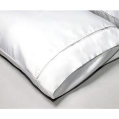 Lençol Cama Casal Queen 400 fios Micropercal 03 Peças Ponto Palito - R