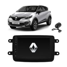 Kit Central Multimídia CAPTUR Mp5 / Mp8 + Moldura + Câmera + TV - Tay 