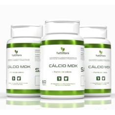 Kit Com 03 - Cálcio Mdk (Cálcio, Magnésio, Vitamina D e K2) 60 Capsulas TuttiFlora