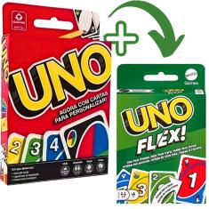 Kit Jogo De Carta Uno Clássico E Uno Flex C/2 Baralhos Copag