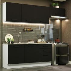 Cozinha Completa Madesa Agata 260002 com Armário e Balcão (Sem Tampo e