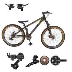 Bicicleta Aro 26 Vikingx Tuff 30 24V Cambio Shimano Traseiro Dianteiro