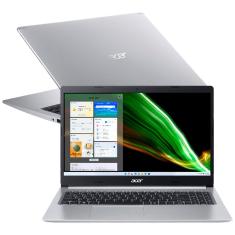 Notebook Acer NVIDIA GeForce MX 250 Core i5- 10210U 8GB 256GB SSD Tela Full HD 15.6” Windows 11 Aspire 5 A515-54G-55HW