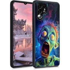 DSRGRGFDJ Capa projetada para Galaxy S24 Ultra, capa traseira de vidro temperado + silicone macio TPU à prova de choque capa protetora antiderrapante para Samsung Galaxy S24 Ultra 6,8 polegadas