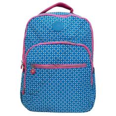 Mochila Notebook Feminina Grande Costas Escolar Azul 3689 - Wookey