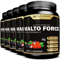 5x MALTO FORCE MALTODEXTRINA C/ VITAMINA C 1KG HF SUPLEMENTS