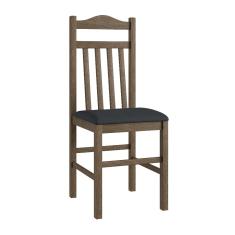 Conjunto 2 Cadeiras de Madeira 500 Móveis Canção - Ameixa Negra / Preto