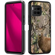 BWOOLL Projetado para T-Mobile Revvl 7 Pro 5G, capa resistente 3 em 1 híbrida de policarbonato rígido e silicone macio à prova de choque capa de proteção contra quedas para T-Mobile Revvl 7 Pro 5G