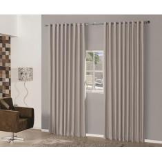 Cortina Blackout Em Tecido 5,00x2,80 Corta Luz Com Ilhos Avela - CONFE