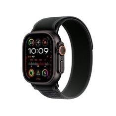 Apple Watch Ultra 2 GPS + Cellular, Case Preta de Titânio de 49 mm, Pulseira Loop Trail Preta M/G - MX4V3BE/A