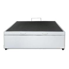 Cama Box Bau Solteiro King material sintético3) - GENKI KENKO, BRANCO