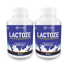 Kit 2 Lactoze Enzima Lactase 10.000 Fcc 120 Capsulas Tree
