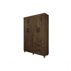 Guarda Roupa Solteiro 4 Portas 2 Gavetas Paris Chf Moveis