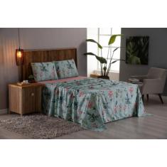 Jogo De Cama King 4 peças Lençol Micro Percal 400 Fios Estampado - Bel