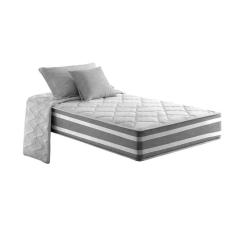 Colchão Solteiro Molas Masterpocket Ensacadas Duo Sono Double Face Euro Pillow Gray (88x188x25) - Anjos