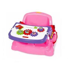 Cadeira Infantil 2 Em 1 Didática E Alimentação - Poliplac, ROSA