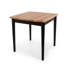 Mesa 4 Lugares Quadrada Madeira Maciça Milena Ecomóveis Preto/Marroml