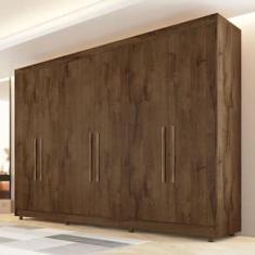 Guarda-Roupa Casal Europa Palermo 6 Portas de Bater 6 Gavetas Internas - 250cm de Largura