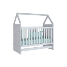 Berço / Mini Cama Infantil Montessoriano 2 Em 1 Branco - Henn