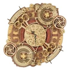 Montado Quebra-cabeça Relógio 3d Quebra-cabeças Para Adultos Madeira 3d Quebra-cabeças Modelo Kits Quebra-Cabeça Decoração Kits Modelo Movimentável Jigsaw Artes Artesanato Engraçado