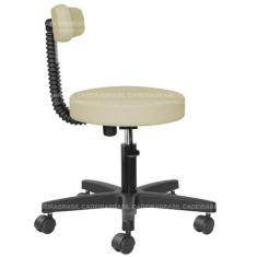 Mocho Estética Slim Bege Cadeira Brasil CB 1534, Bege 