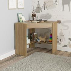 Mesa de Estudos Infantil 76,5x76,5x74,5cm Atlantis Amendoa