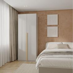 Guarda-roupa Modular 80cm com Portas e Prateleiras Jade Cabecasa Madeiramadeira