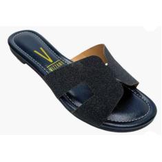 Sandália Rasteira Feminina Vizzano Referência 6371.167, Dourado brilho