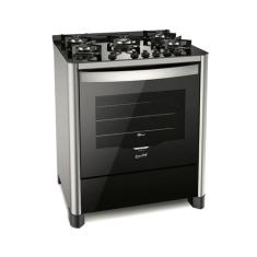 Fogão 5 Bocas Fischer De Piso A Gás Gran Cheff Com Mesa De Vidro Bivolt