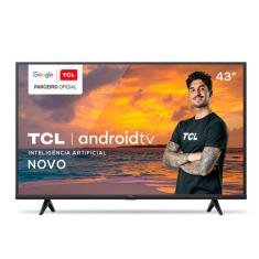 Smart TV TCL LED 4K UHD HDR 43 Android TV com Comando por controle de Voz, Google Assistant e Wi-Fi - 43P615