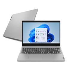 Notebook Lenovo Ultrafino IdeaPad 3i i3-10110U 4GB 128GB SSD  Windows 11 15.6 82BS000LBR Prata
