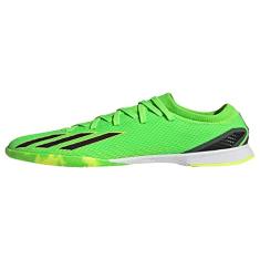 adidas Tênis de futebol unissex infantil X Speedportal.3, Verde solar/vermelho solar/amarelo solar, 11 Little Kid