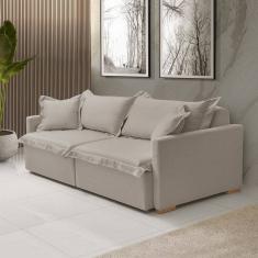 Sofá Cama Portinari 2 Lugares Retrátil 216 Cm Bege