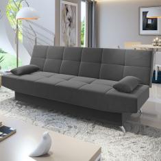 Sofa Cama Floki 3 Lugares Cinza - Casa Giulia