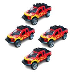 Kit 4x Brinquedo Carrinho Camionete Jeep 4x4 - AP TOYS