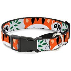 Buckle-Down Coleira para cachorro martingale – Repetição de urso panda – 2,54 cm de largura – serve para pescoços de 38 a 66 cm – Grande