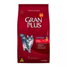 Ração Gran Plus Gatos Castrados Carne e Arroz 10,1Kg