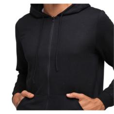 Jaqueta Moletom Masculina Com Capuz - Preto Malwee