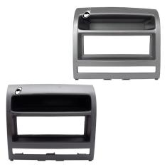 Moldura 1 Din Fiat Idea Palio Strada Siena CD / MP3 DVD - Cinza Kiron ou Prata