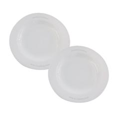 Jogo 2 Pratos Redondos Fundo 25Cm De Melamina